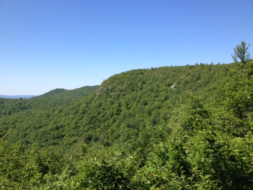 A view towards Bald Ledge from the Bill Sexton Shelter
